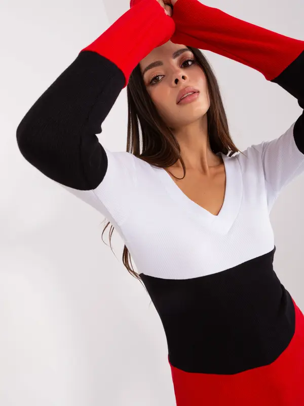 RELEVANCE Blouse-RV-BZ-8431-1.14P-white-red
