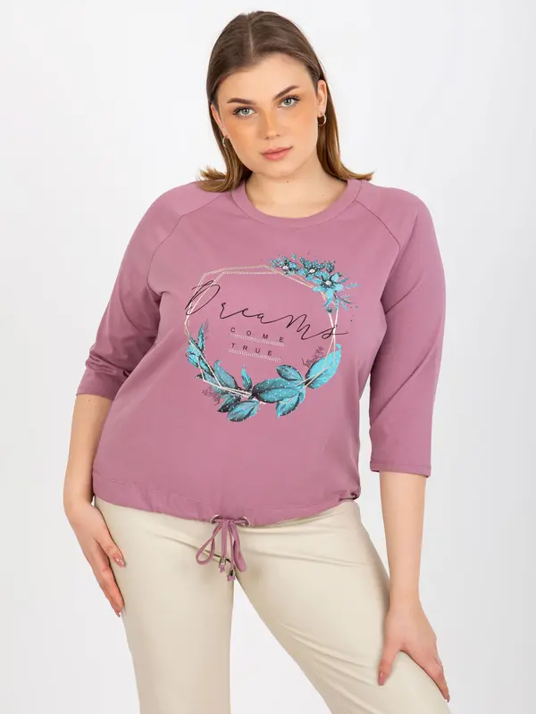 RELEVANCE Blouse-RV-BZ-8458.01P-dark pink
