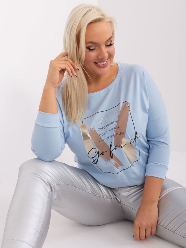 RELEVANCE Blouse-RV-BZ-8981.31P-light blue