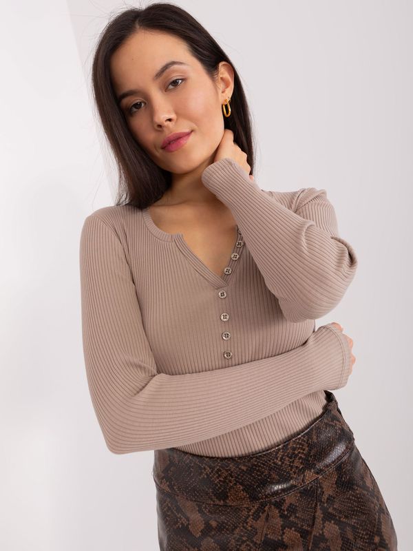 BASIC Feel Good Blouse-RV-BZ-9209.64-dark beige