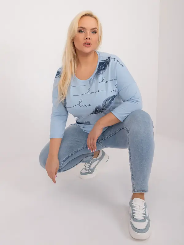 RELEVANCE Blouse-RV-BZ-9433.81-light blue