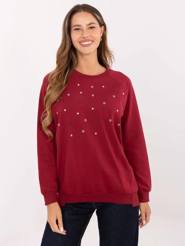 RELEVANCE Blouse-RV-BZ-A876.52-burgundy