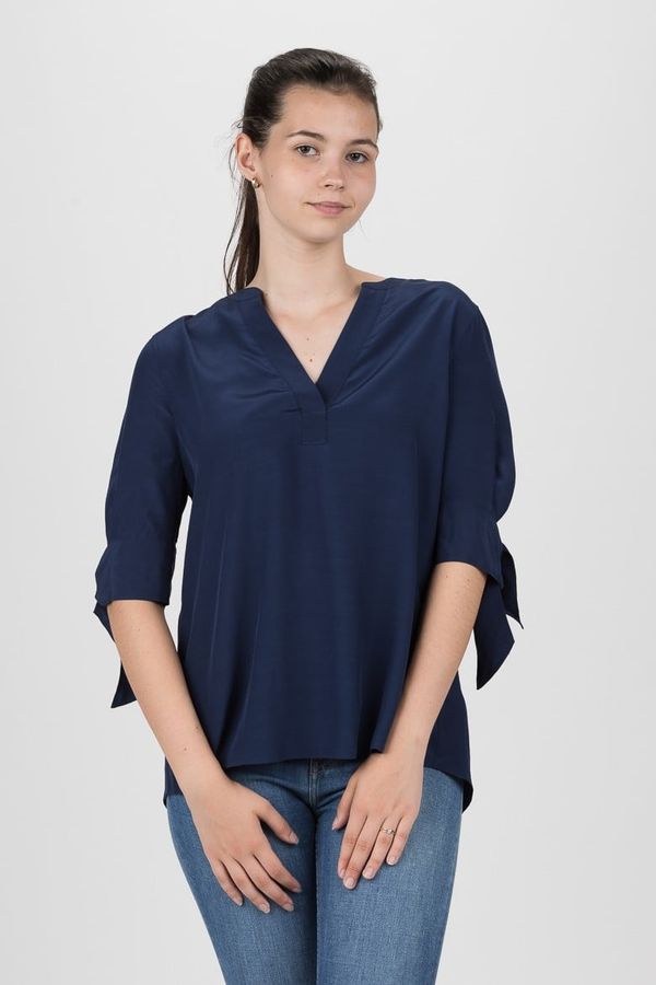 Tommy Hilfiger Blouse - TOMMY HILFIGER FALLEEN BLOUSE 3/4 SLV dark blue