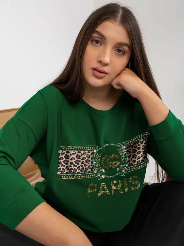 VITON Blouse-VI-BZ-2901.49P-dark green