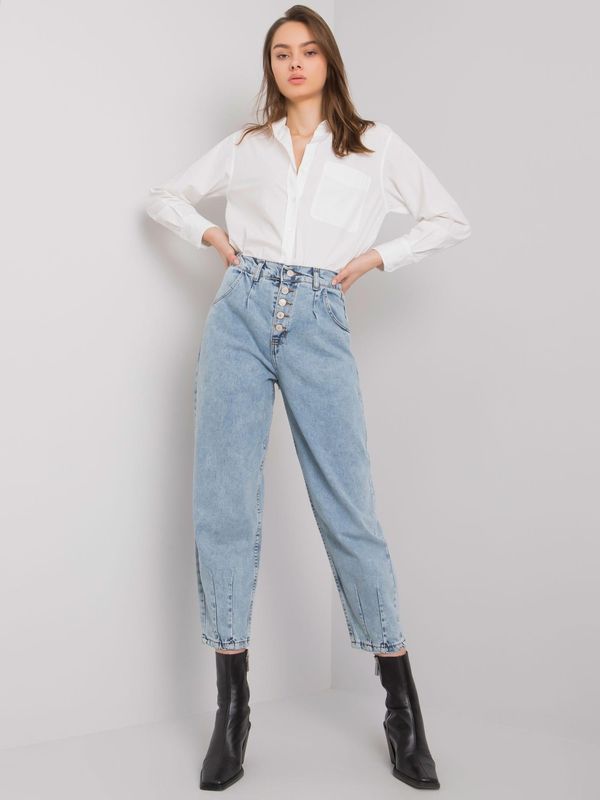 Fashionhunters Blue Ladies Mom Jeans by Varenna