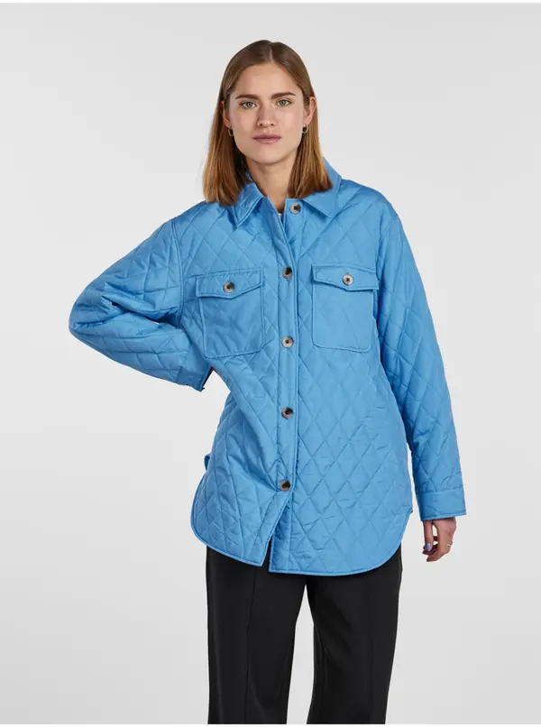 Pieces Blue Ladies Prošivena košulja Jakna komada Taylor - Žene