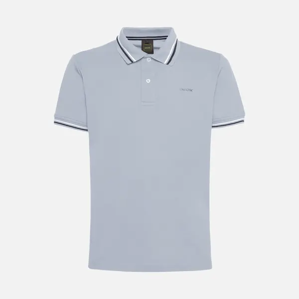GEOX Blue Men's Polo Polos - Men's