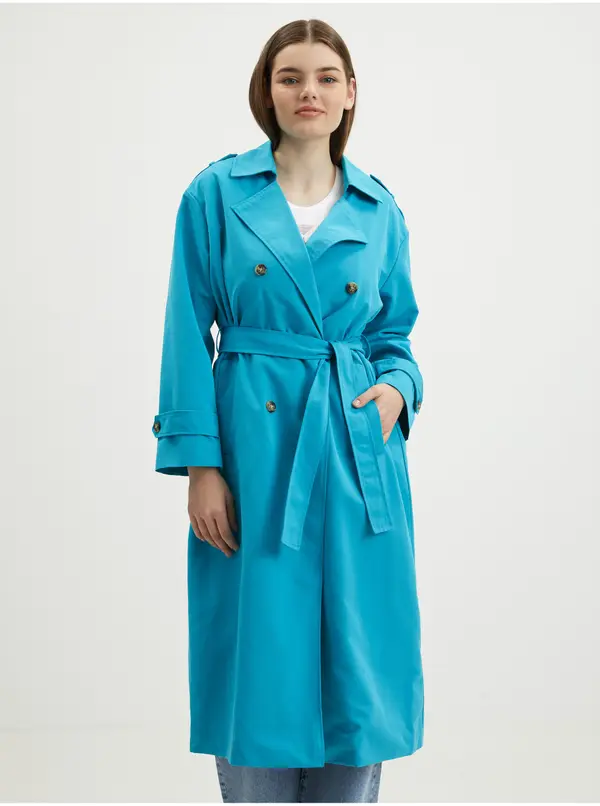 Vero Moda Blue women's trench coat VERO MODA Chloe - Women's