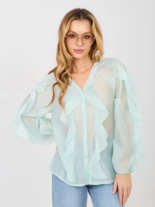 Factory Price Bluza boje mente s volanima