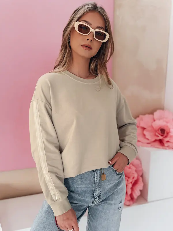 DStreet Bluza damska one size LUMIVIA cappuccion Dstreet