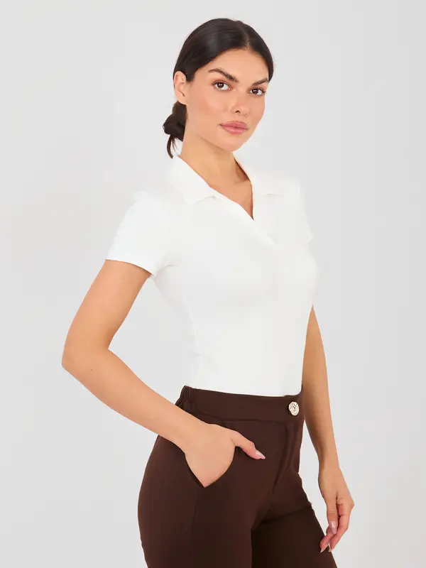 Factory Price Bluza kratkih rukava ecru boje