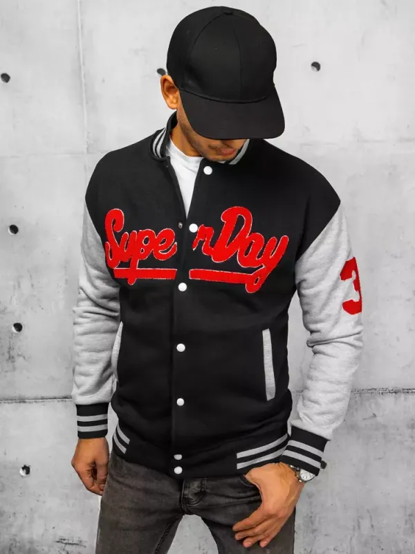 DStreet Bluza męska rozpinana czarna Dstreet