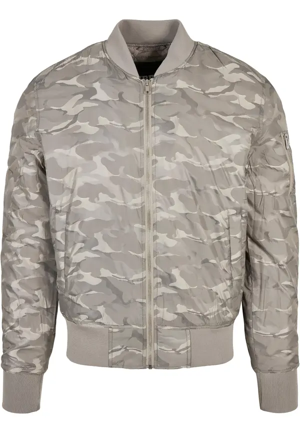 Urban Classics Bomber jakna u tonalnom camo stilu, boje kamena