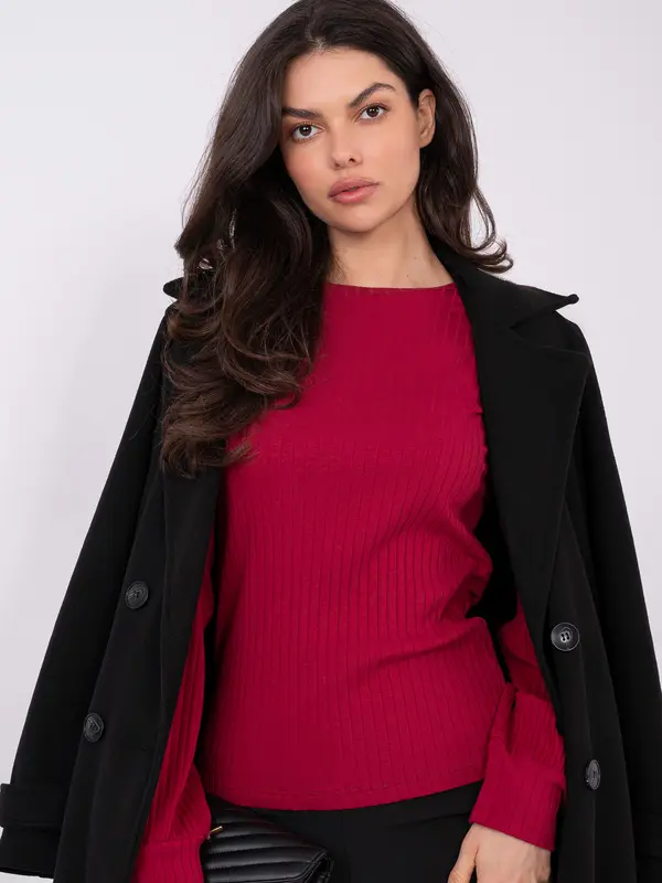 RUE PARIS Bordo bluza s dugim rukavima