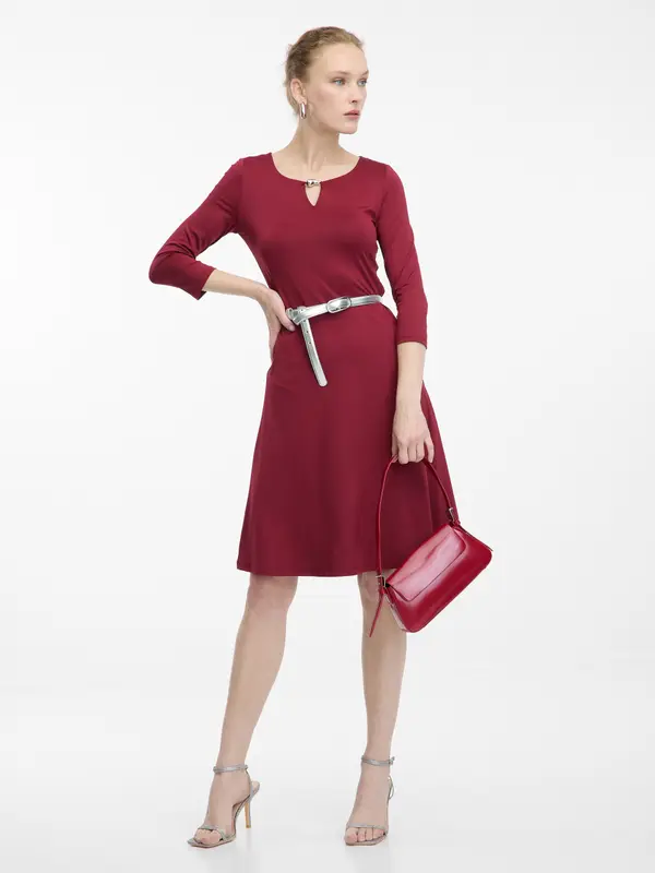 Orsay Bordo midi haljina ORSAY