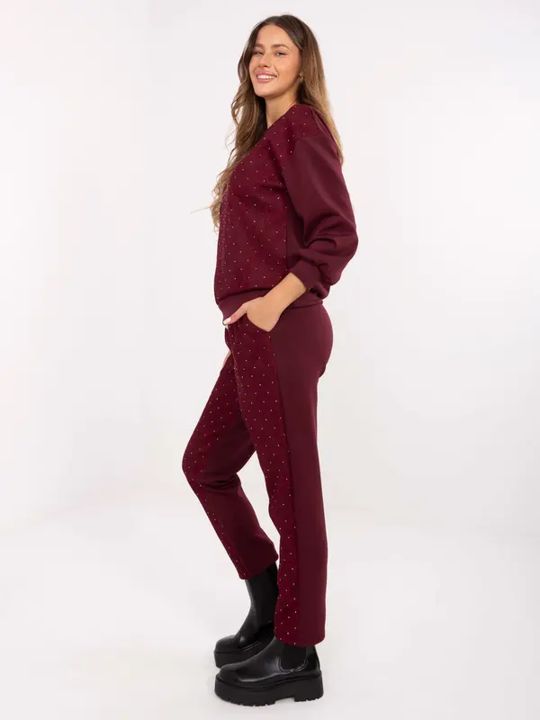 Italy Moda Bordo set s printom