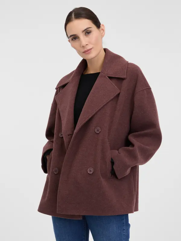 Orsay Bordo ženski kratki kaput ORSAY