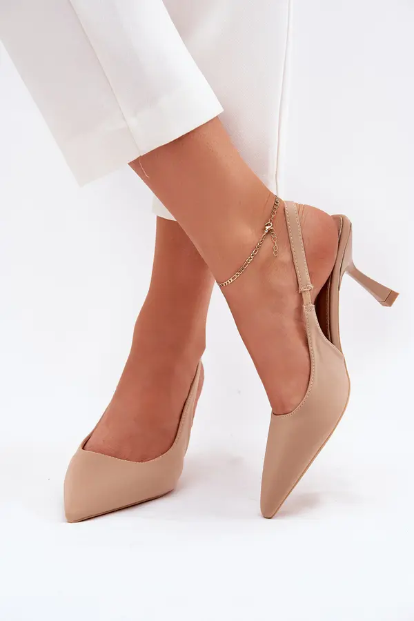 Boto Boto Beige Stiletto Heels Women's Sandals Lunira