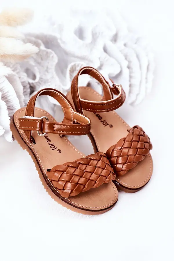 Boto Boto Children's Braided Sandals Camel Bailly