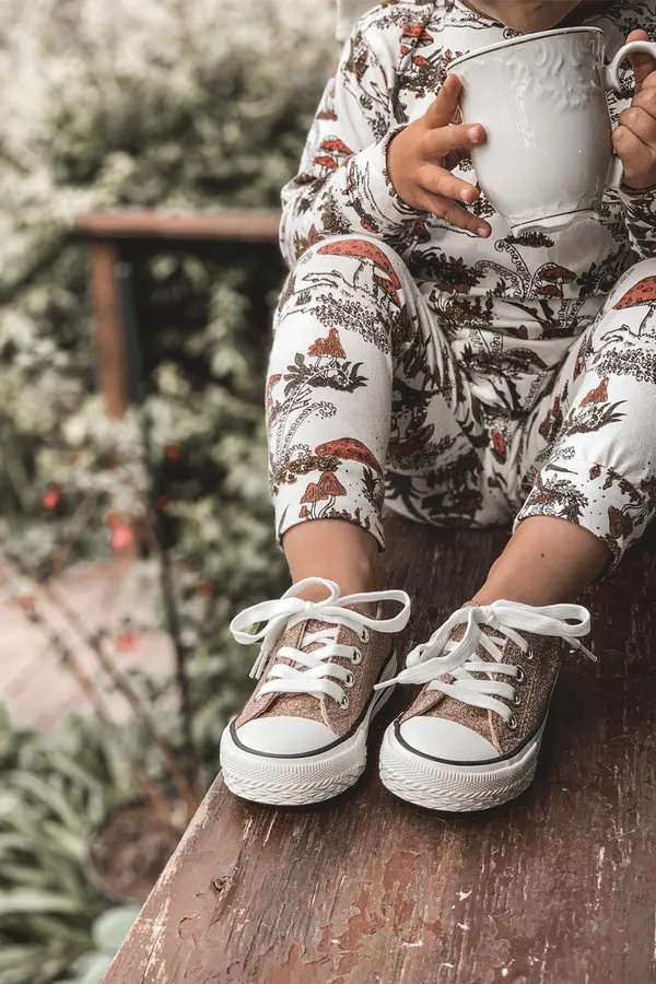 Boto Boto Children's Glitter Sneakers Rose Gold Bling-Bling