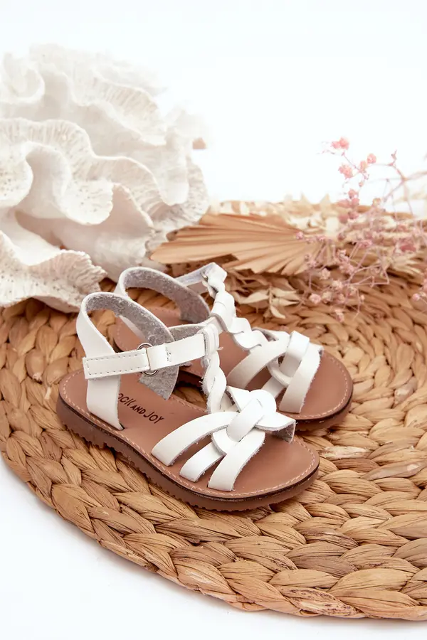 Boto Boto Children's Sandals with Velcro Fastening White Marimona
