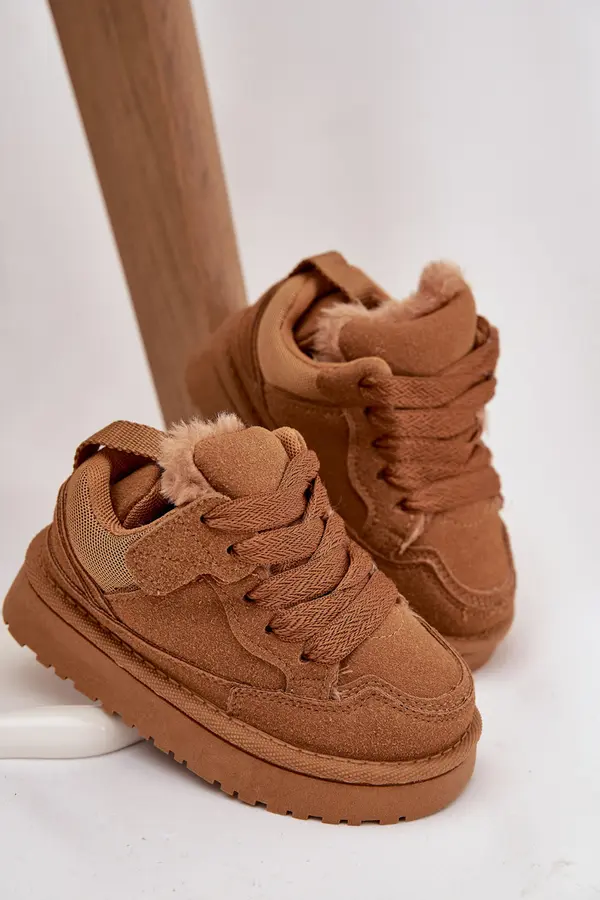 Boto Boto Children's Sneakers Warm Lined Camel Mireen