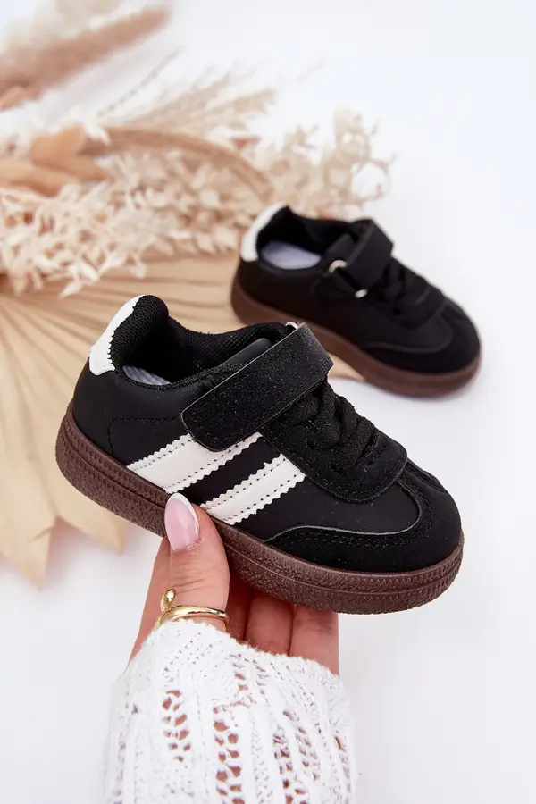 Boto Boto Children's Sports Shoes Sneakers With Velcro Black Adelina