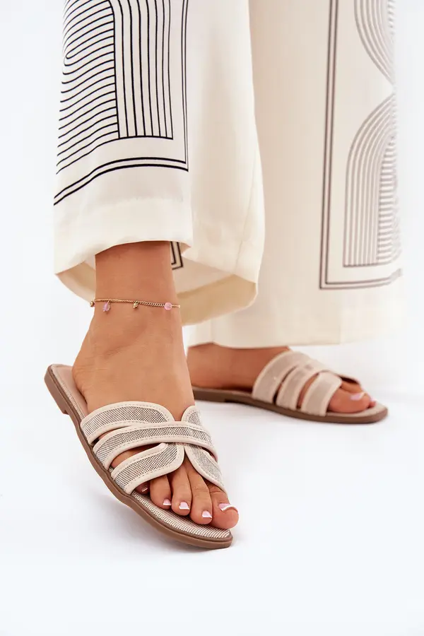 Boto Boto Classic Women's Flat Sandals Beige Scazze
