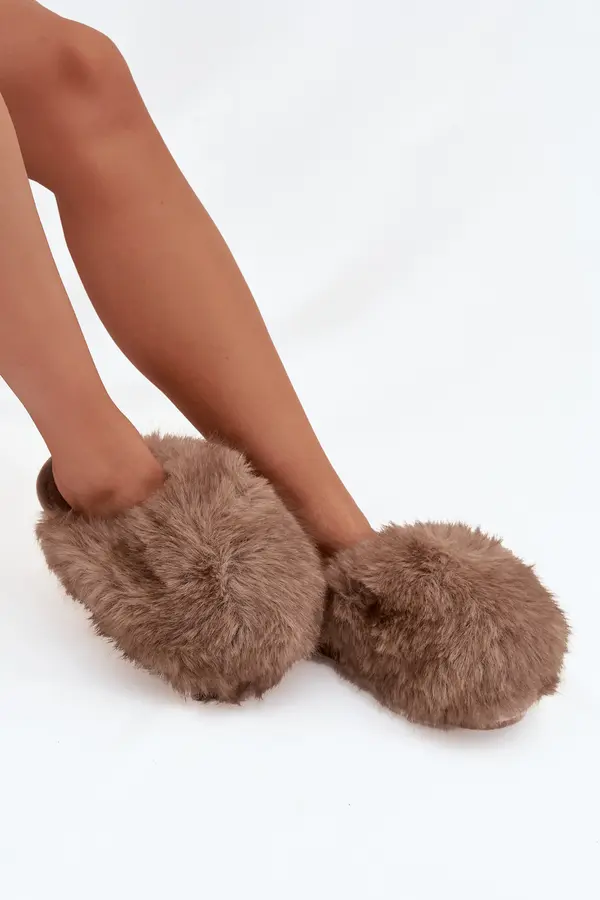 Boto Boto Fur Ladies Slippers Brown Iseline