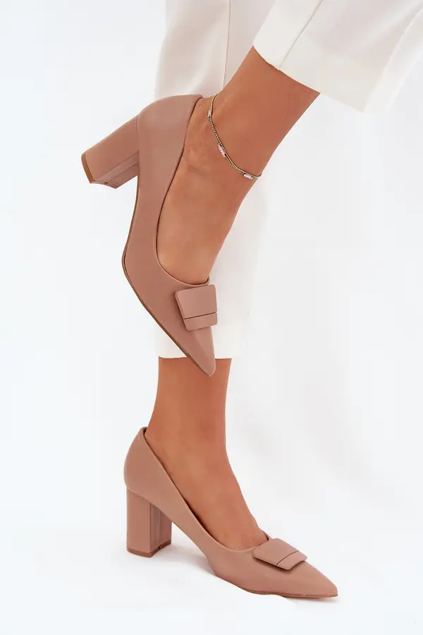 Boto Boto Heels With Decoration Dark Beige Celira