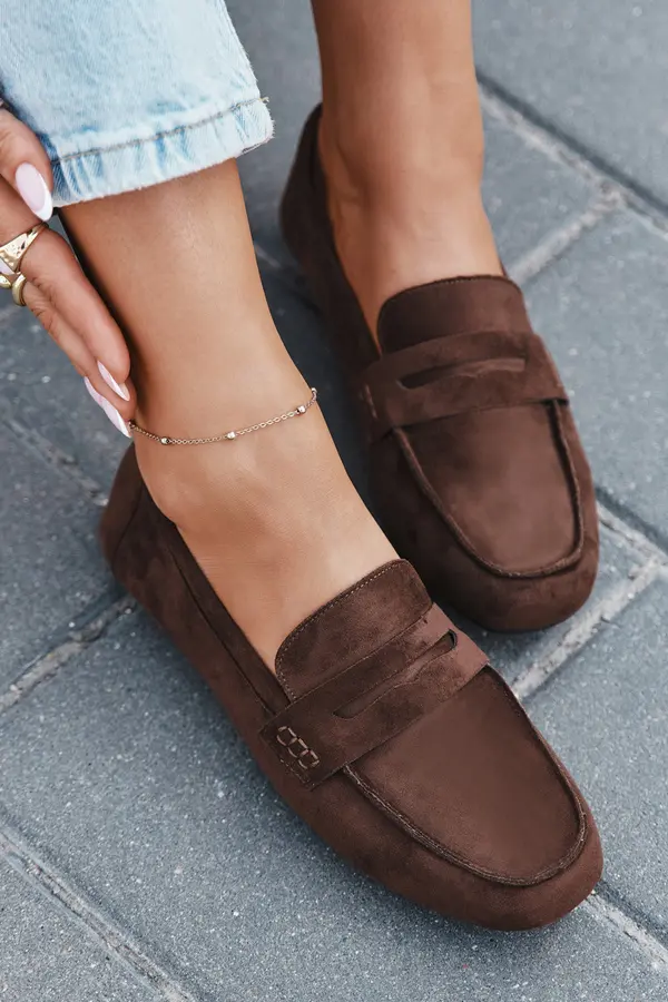 Boto Boto Loafers Moccasins Ladies Flat Dark Brown Soreline