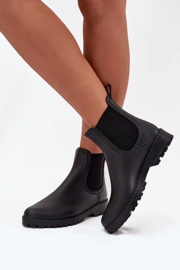Boto Boto Low Women's Rain Boots Matte Black Birella