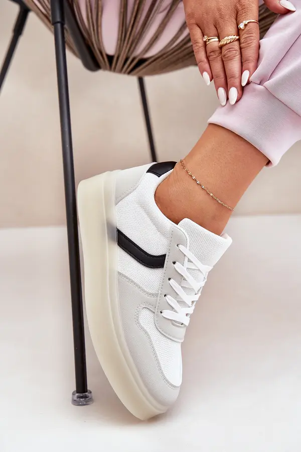 EVENTO Boto Low Women's Sneakers On Platform White Telmira