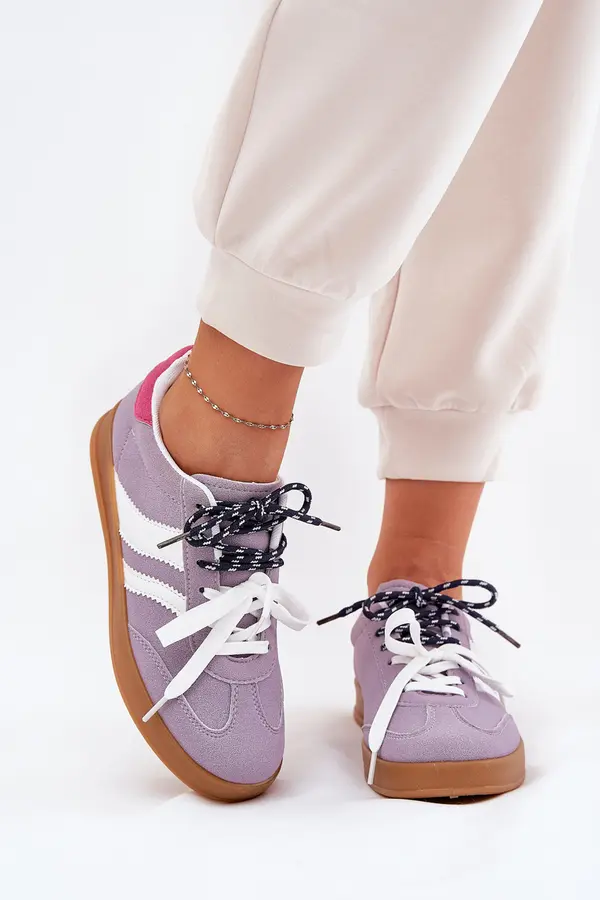 Boto Boto Low Women's Sneakers With Double Lacing Purple Ventus