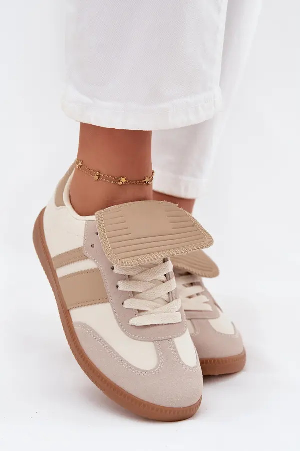 Boto Boto Low Women's Sneakers With Turned Tongue Beige Ardira