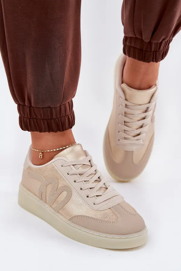 Boto Boto Low Women's Sports Shoes Made Of Eco Leather Beige Iladira