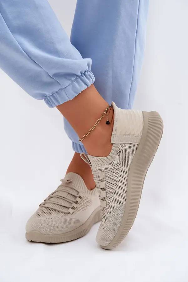 Boto Boto Slip-On ženske sportske cipele bež maslinaste boje