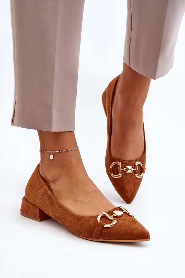 Boto Boto Suede Ballerina Flats with Pointed Toe Camel Ethere
