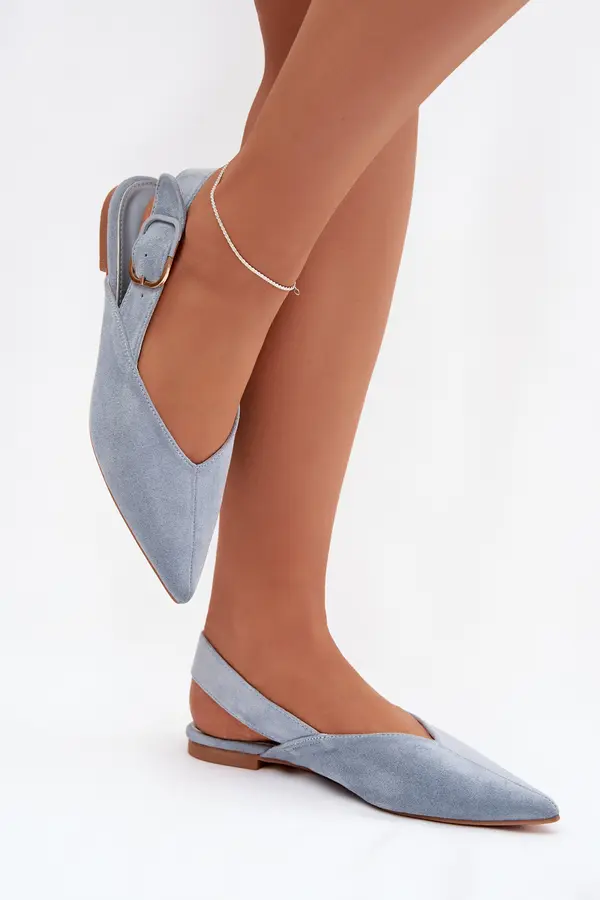 Boto Boto Women's Ballerinas With Clasp Blue Tanelia
