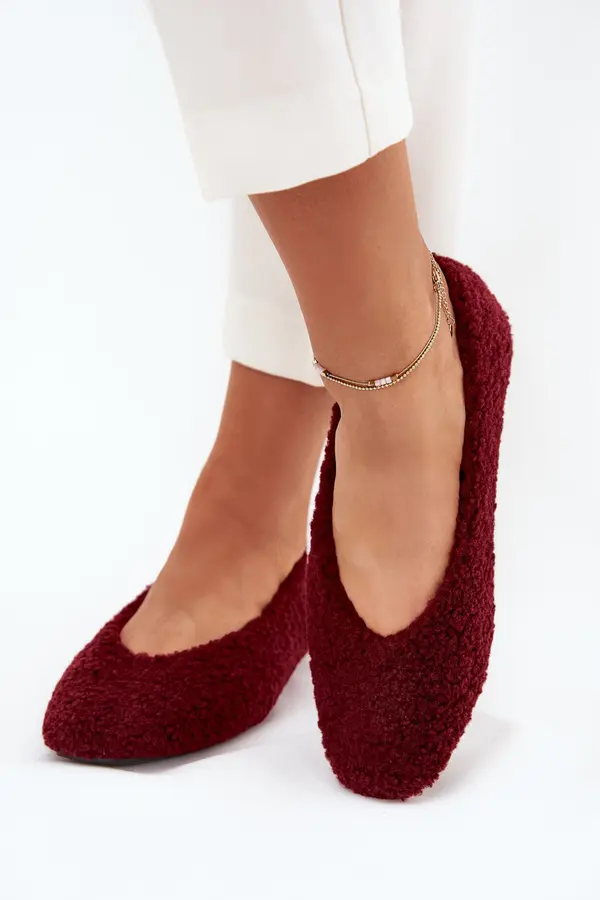 Boto Boto Women's Ballerinas With Sheepskin Bordeaux Zimira