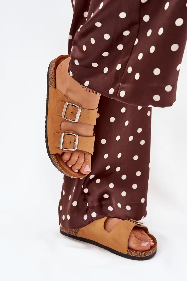 Boto Boto Women's Cork Platform Sandals With Buckles Camel Livara