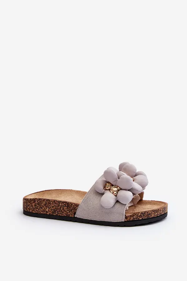 Boto Boto Women's Grey Sandals with Decorations Bunlia