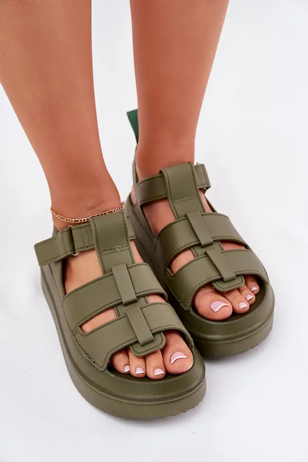 Boto Boto Women's platform sandals green Nitavelia