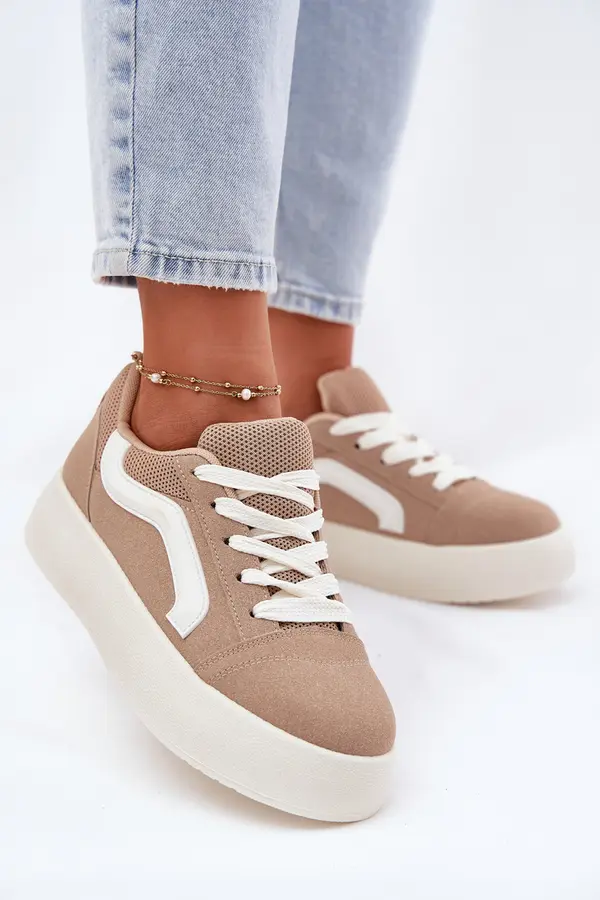 Boto Boto Women's Platform Sneakers Khaki Tellnira