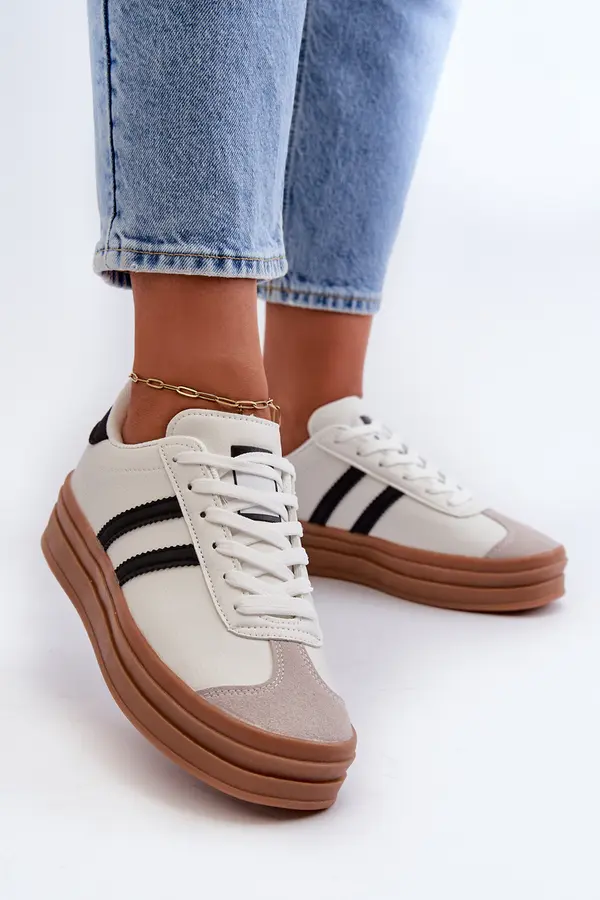Boto Boto Women's Platform Sneakers White Egelia