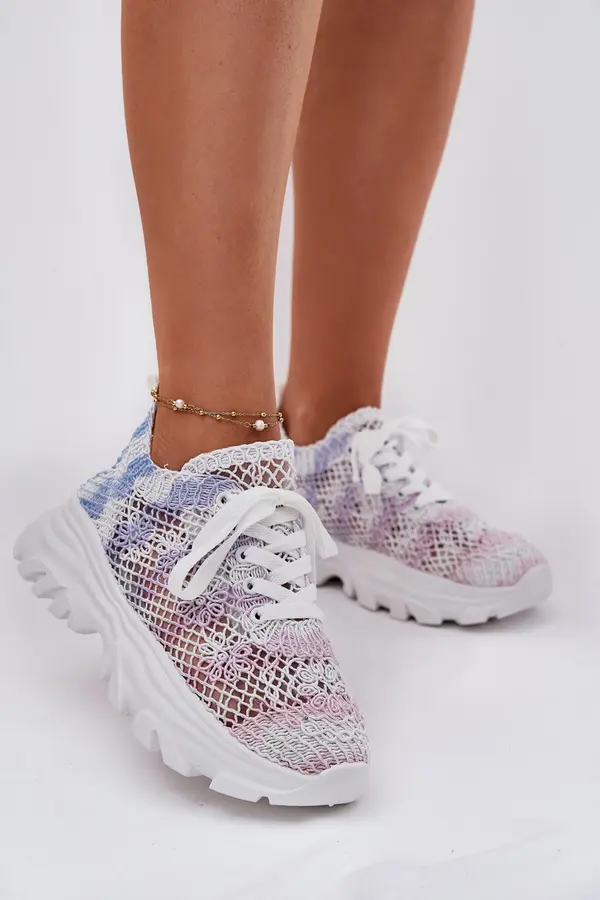 Boto Boto Women's Sneakers With Crochet Upper Multicolor Jelhiris