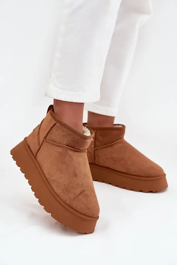 Boto Boto Women's Snow Boots on Platform Camel Celyra