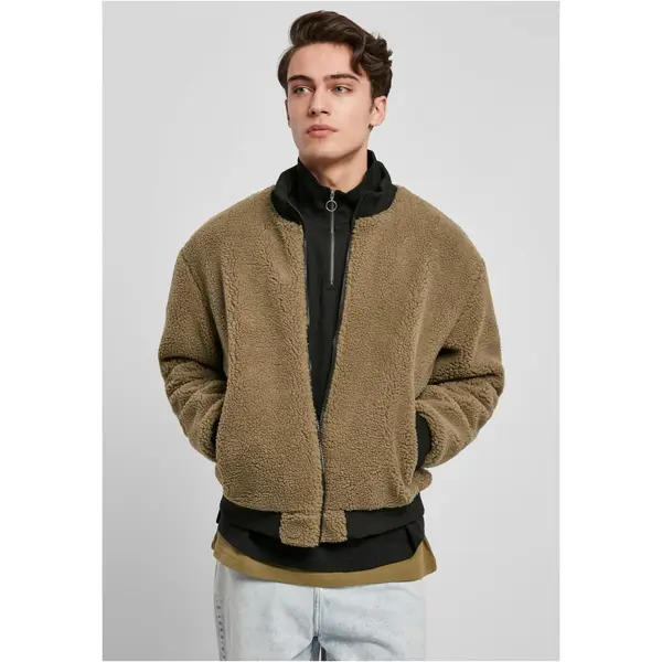 Urban Classics Box Sherpa Jacket tiniolive