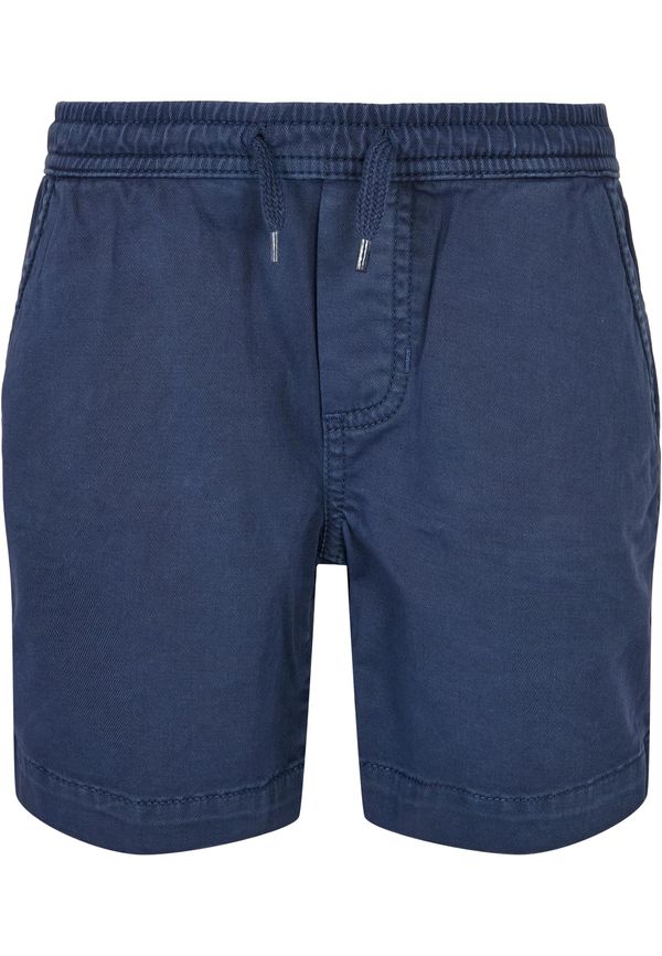 Urban Classics Kids Boys Strech Twill Joggshorts dark blue
