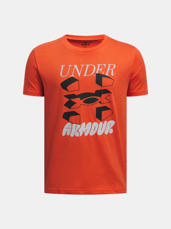 Under Armour Boys' T-shirt Under Armour UA B SPLIT BIG LOGO SS - Boys